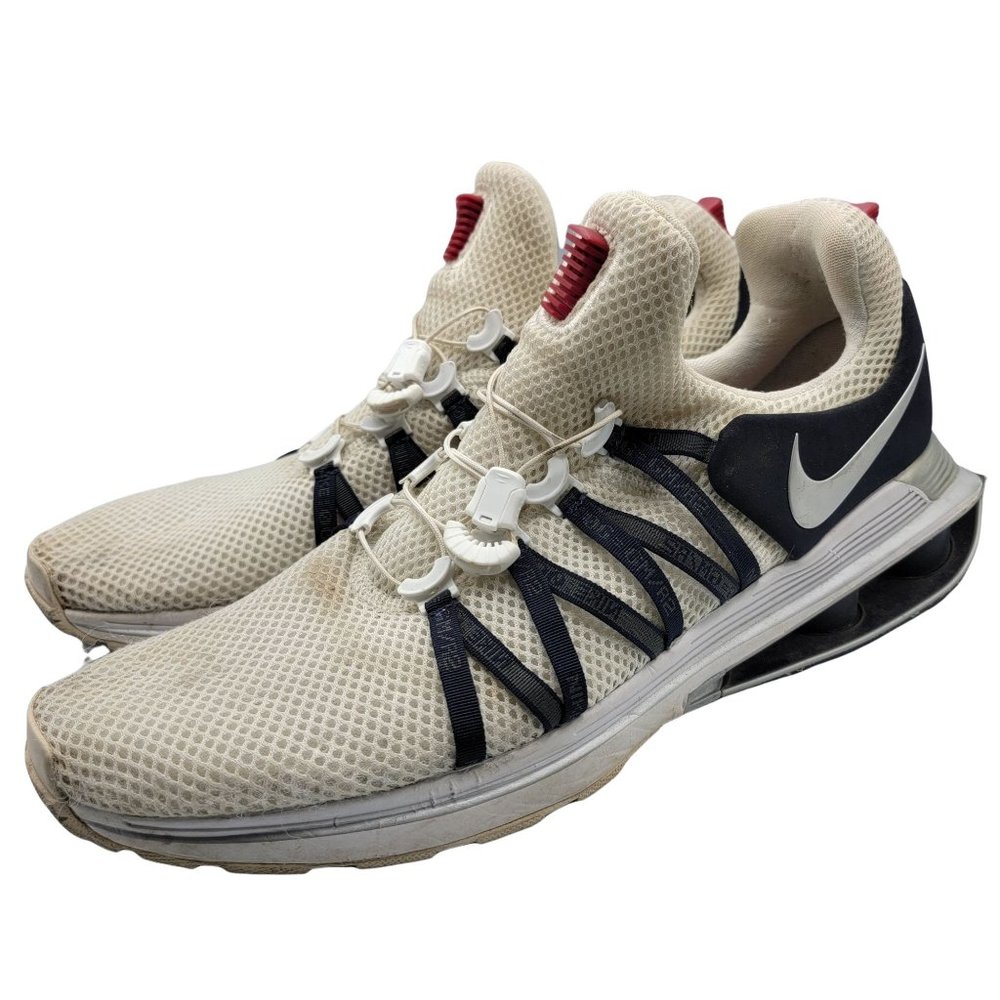 Nike Shox Gravity White/Navy Blue Men Size 13 Athletic Running Shoes AR1999-104 - Picture 4 of 12